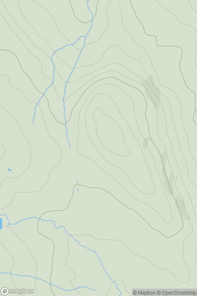 Thumbnail image for Bole Hill [Lancashire, Cheshire and S Pennines] [SK366659] showing contour plot for surrounding peak